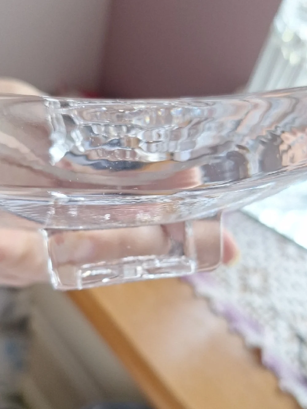 Kosta Boda art glass dish designed by Bertil Vallien
